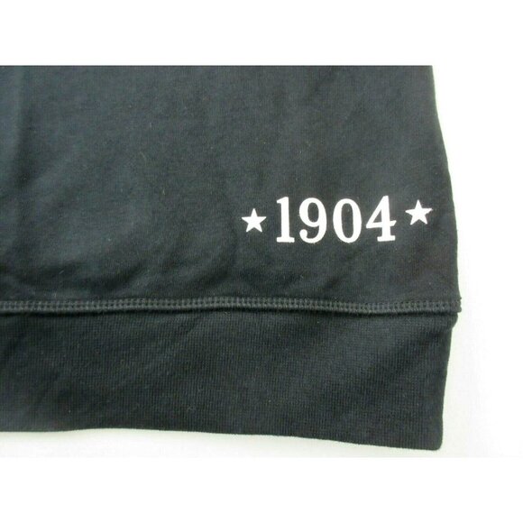 Mitchell & Ness Mens Branded 1904 Pullover Logo Hoody Sweatshirt Black White NWT - Picture 5 of 5